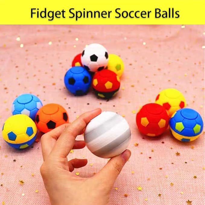 32 PCS Mini Fidget Spinners Soccer Ball Toys for Kids