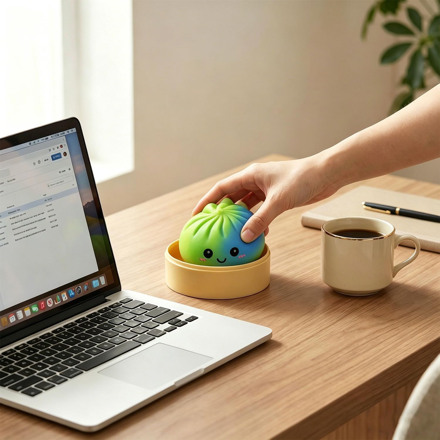2 sets of colorful dumpling toys (with steamer box) - interesting squeeze dough stress-relieving balls