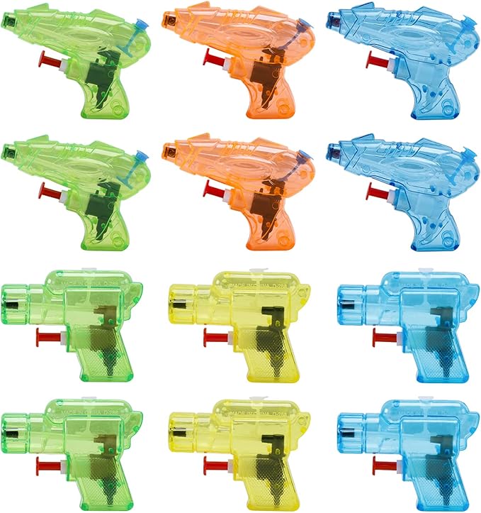 12 sets of children's water gun spray toys, suitable for outdoor beach and swimming pool games