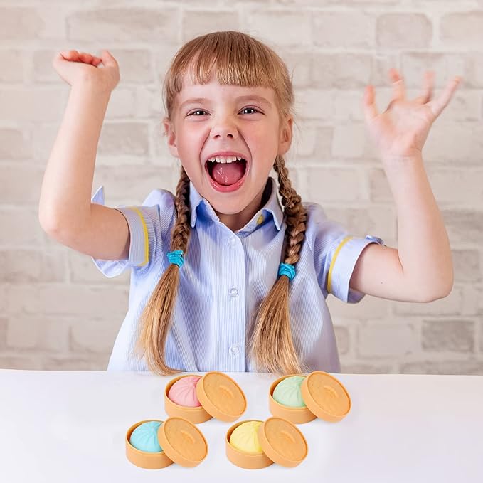 MEIEST 4-pack Colorful Dumpling Stress Relief Balls Sensory Toys