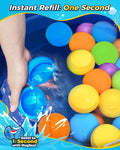 Reusable Water Balloons 18PCS - Summer Water Toys for Pool Beach & Outdoor