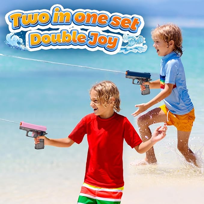 2. Children's water gun set - Spray gun, water cannon, surfing water gun toys
