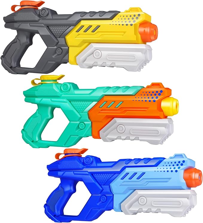 Kunik 3-piece children's and adult water gun - 600CC water toy gun