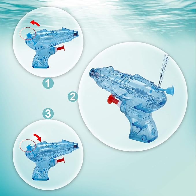 12 sets of children's water gun spray toys, suitable for outdoor beach and swimming pool games