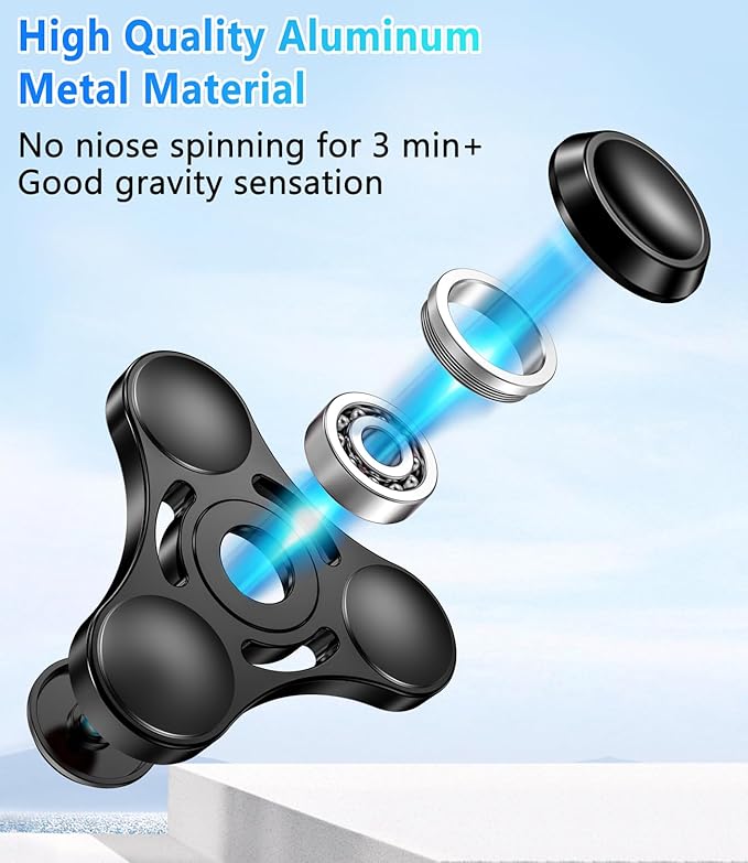 ATESSON Fidget Spinners Toy,Ultra Durable Stainless Steel Bearing High Speed