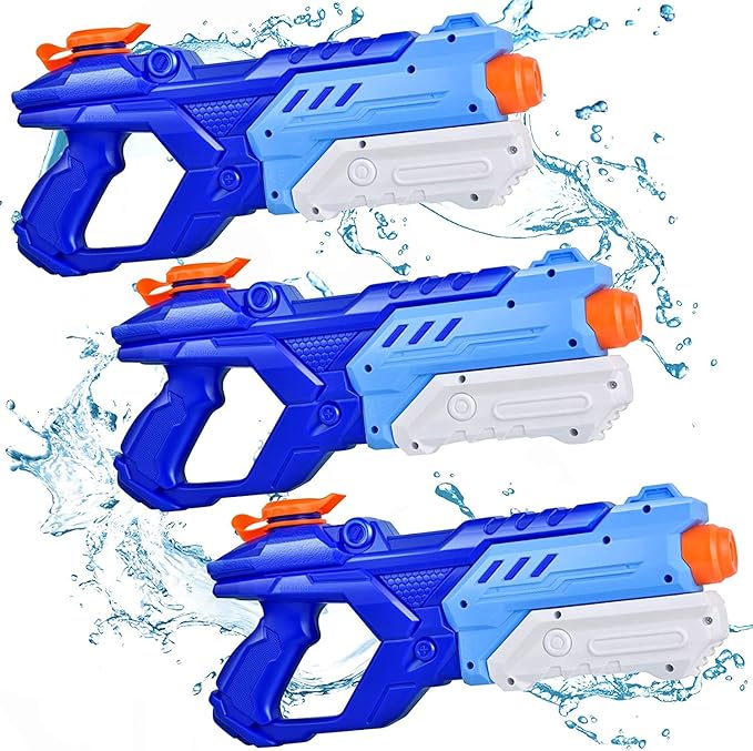 Kunik 3-piece children's and adult water gun - 600CC water toy gun