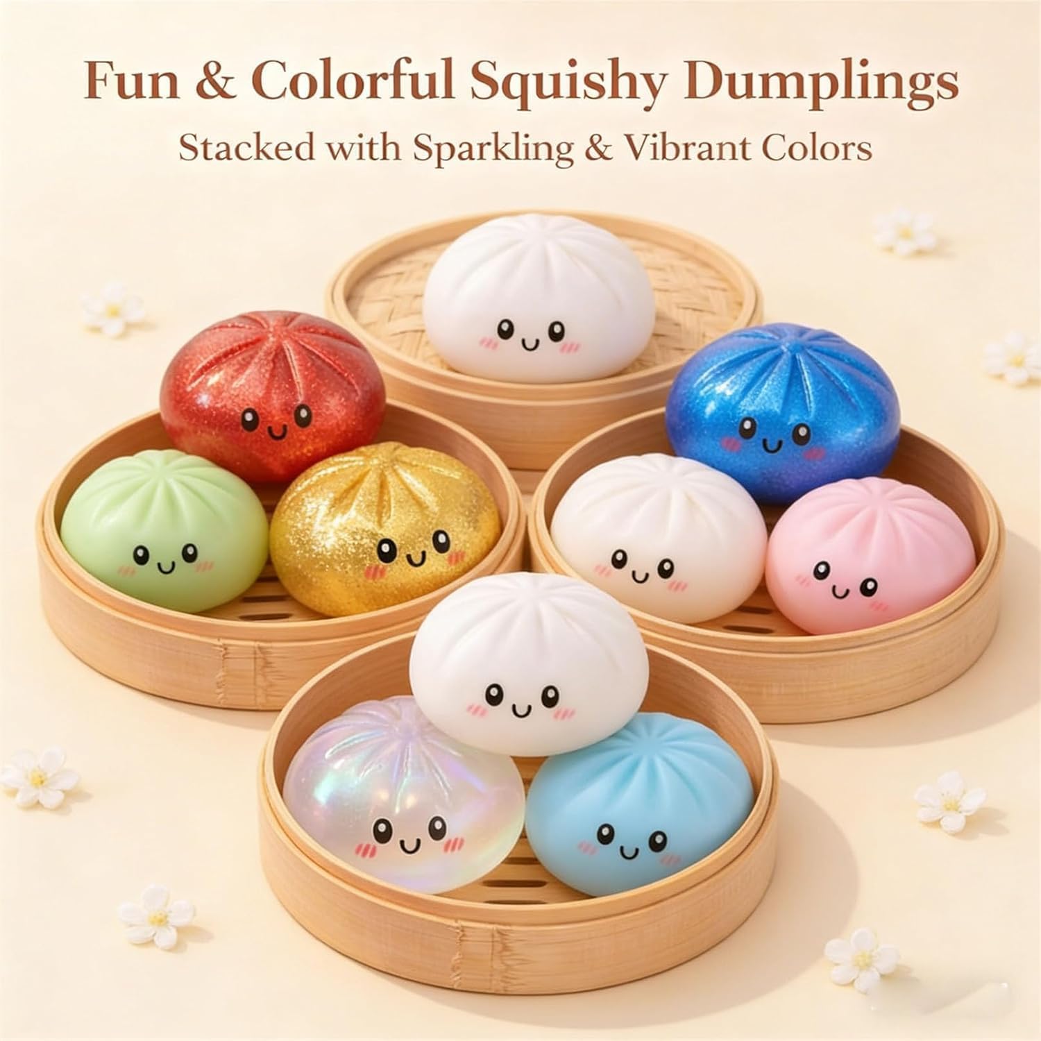Shining Baozi Compression Toy Set - Random Taro Compression Mystery Gift Box