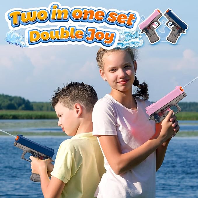 2. Children's water gun set - Spray gun, water cannon, surfing water gun toys