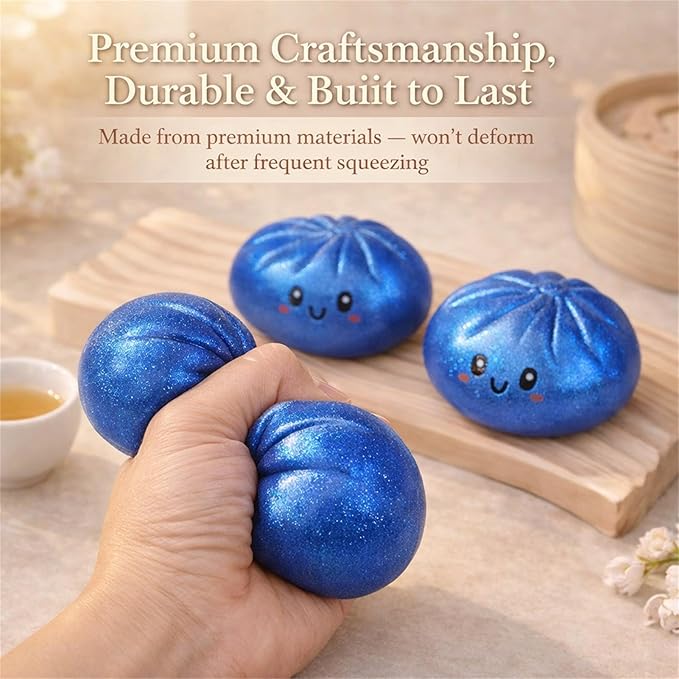 Glitter Dumpling, Glitter Dumpling Squishy with Box,