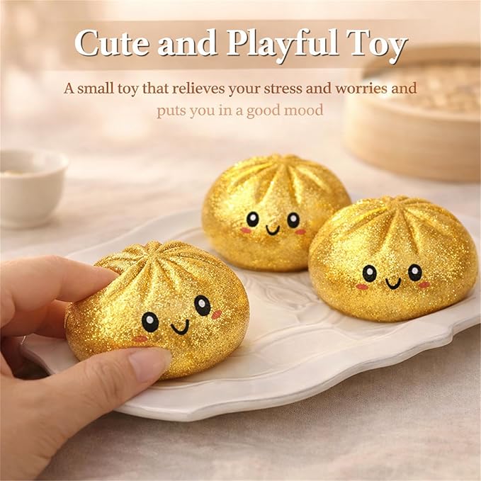 Glitter Dumpling, Glitter Dumpling Squishy with Box,