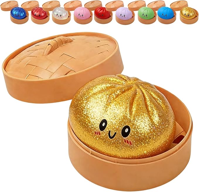 Glitter Dumpling, Glitter Dumpling Squishy with Box,