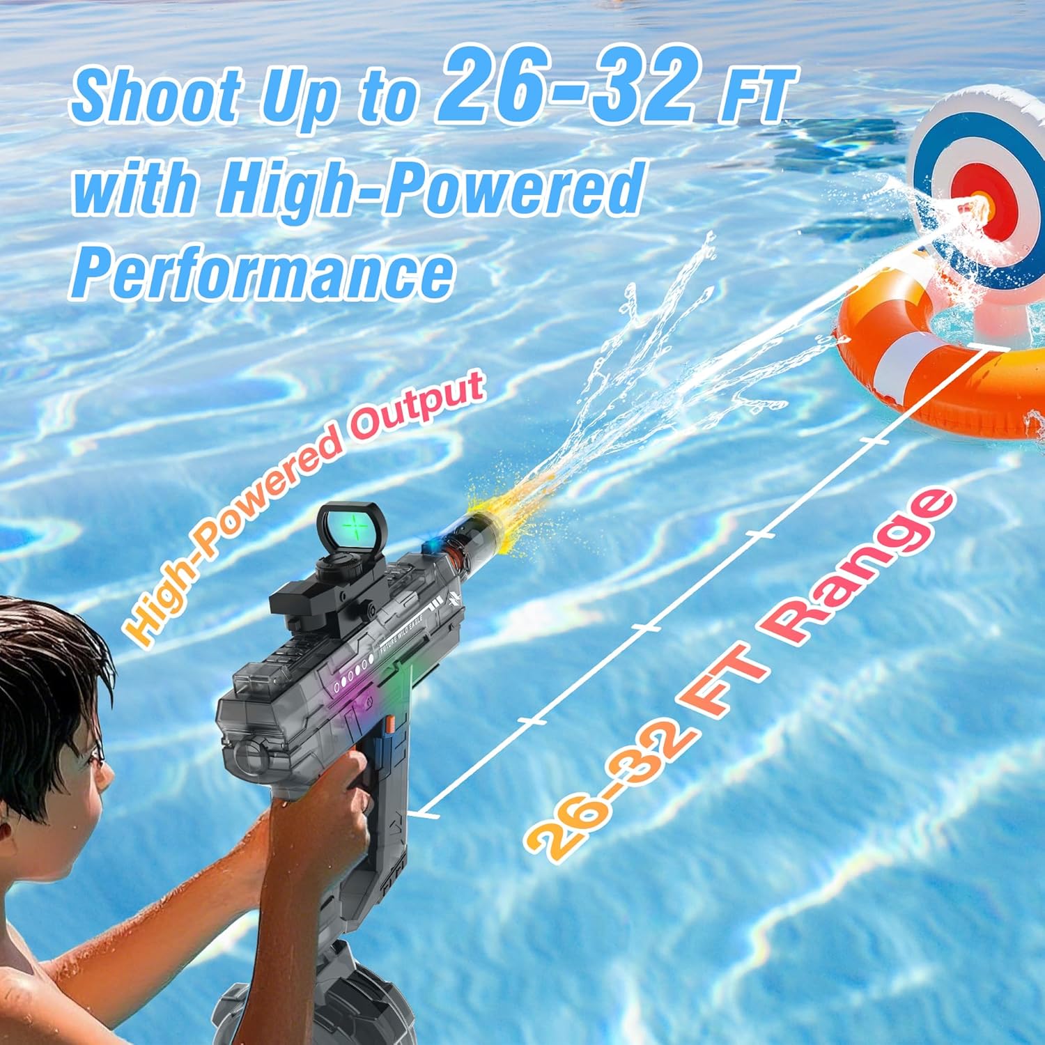 Adult and child electric water guns, realistic automatic water guns
