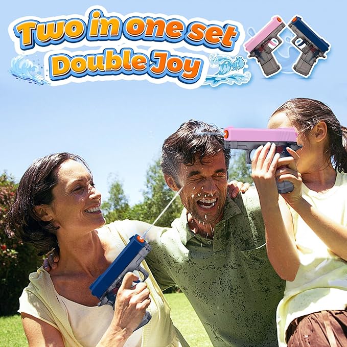 2. Children's water gun set - Spray gun, water cannon, surfing water gun toys