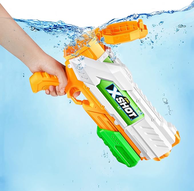 XSHOT Fast-Fill Medium Water Blaster by ZURU, Watergun for Summer
