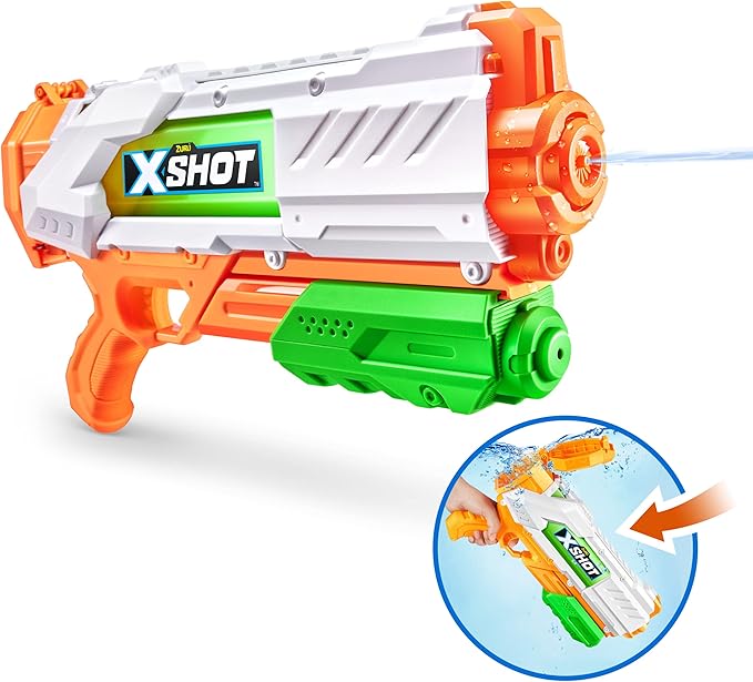 XSHOT Fast-Fill Medium Water Blaster by ZURU, Watergun for Summer