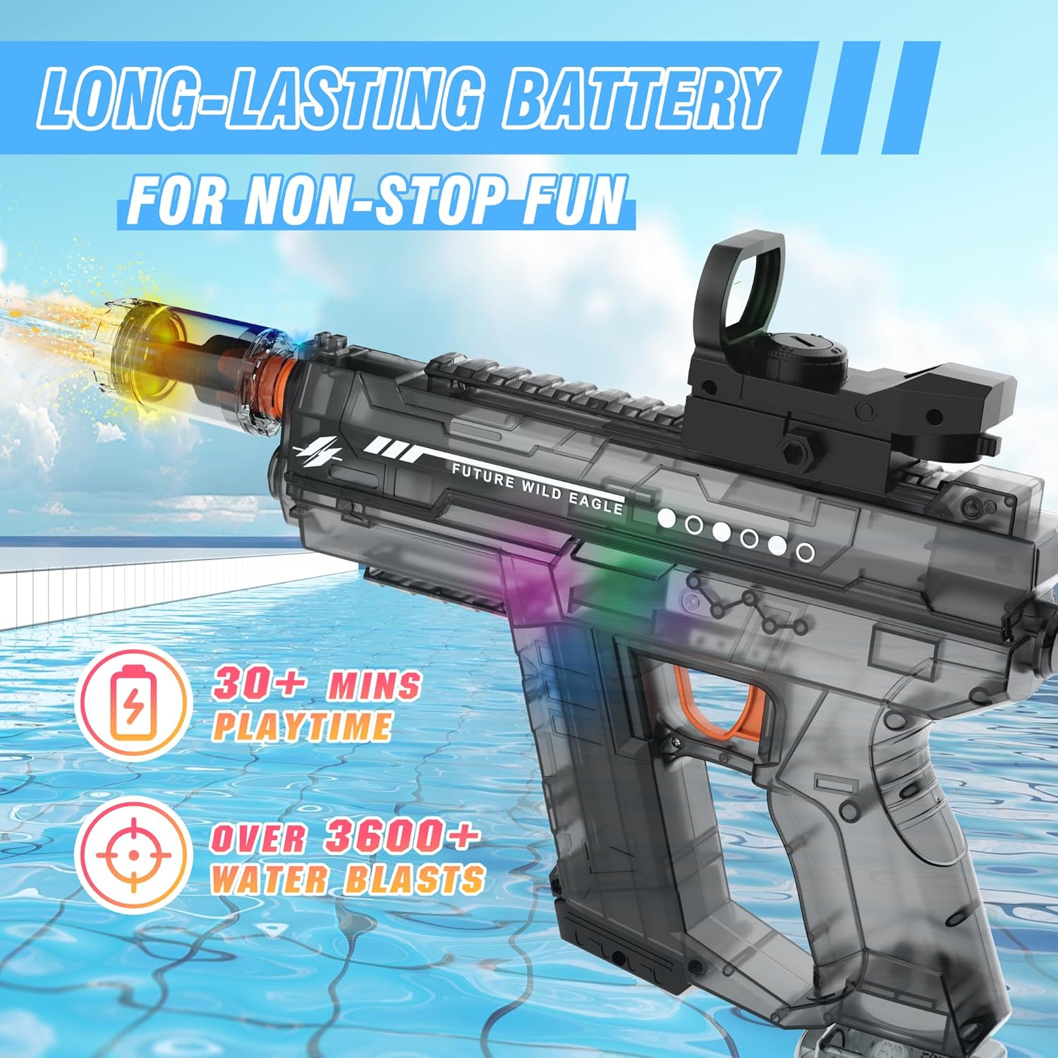 Adult and child electric water guns, realistic automatic water guns