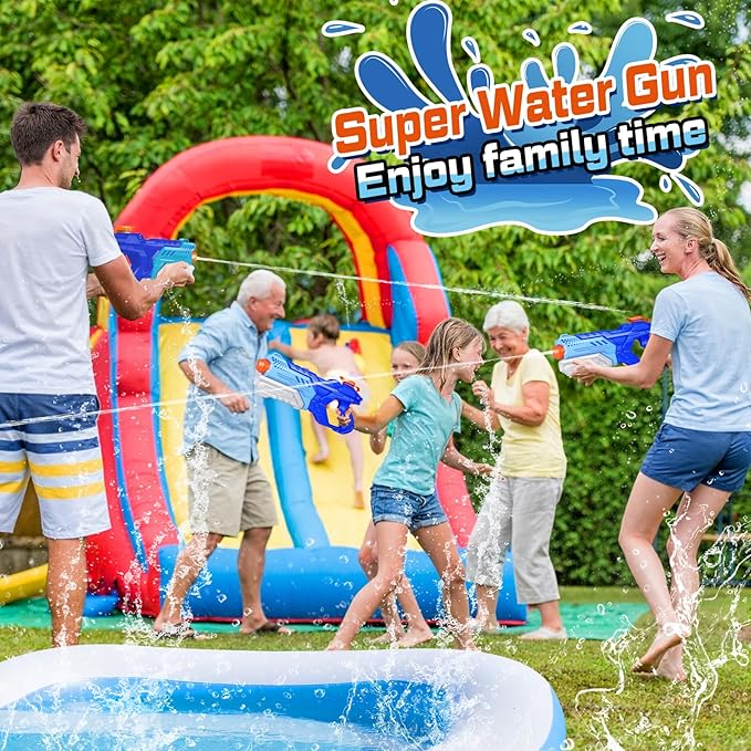 Kunik 3-piece children's and adult water gun - 600CC water toy gun