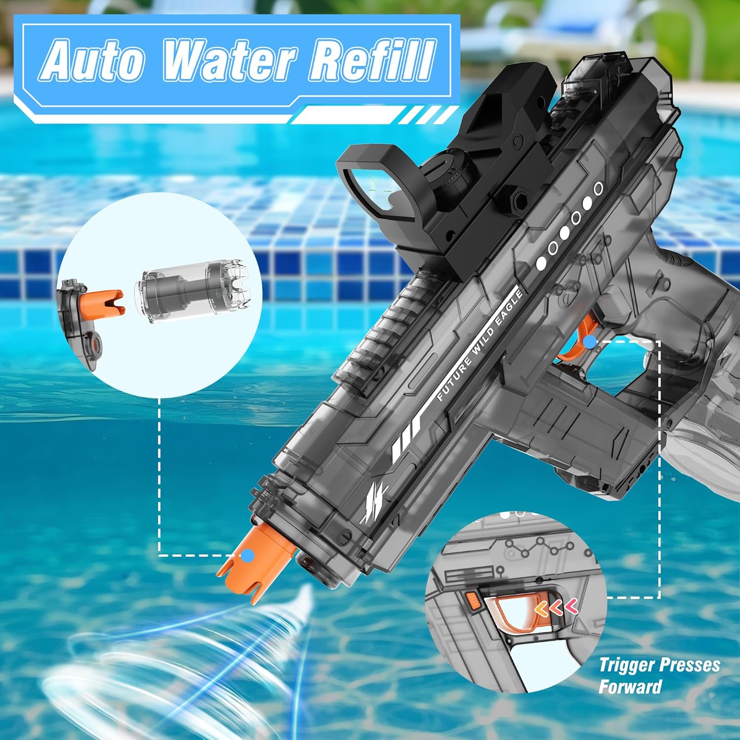Adult and child electric water guns, realistic automatic water guns