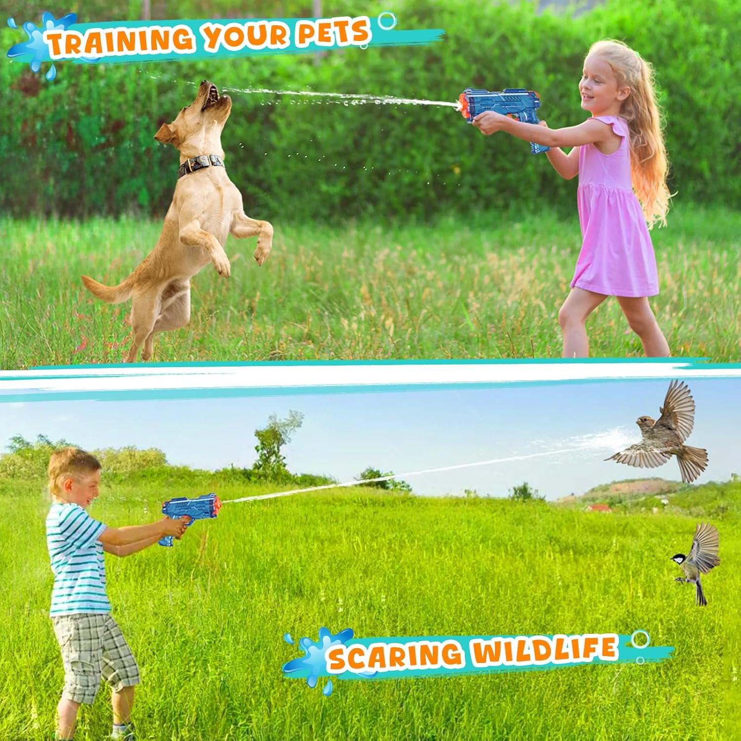 Children's water spray toy: Leak-proof Super Kids Water Gun