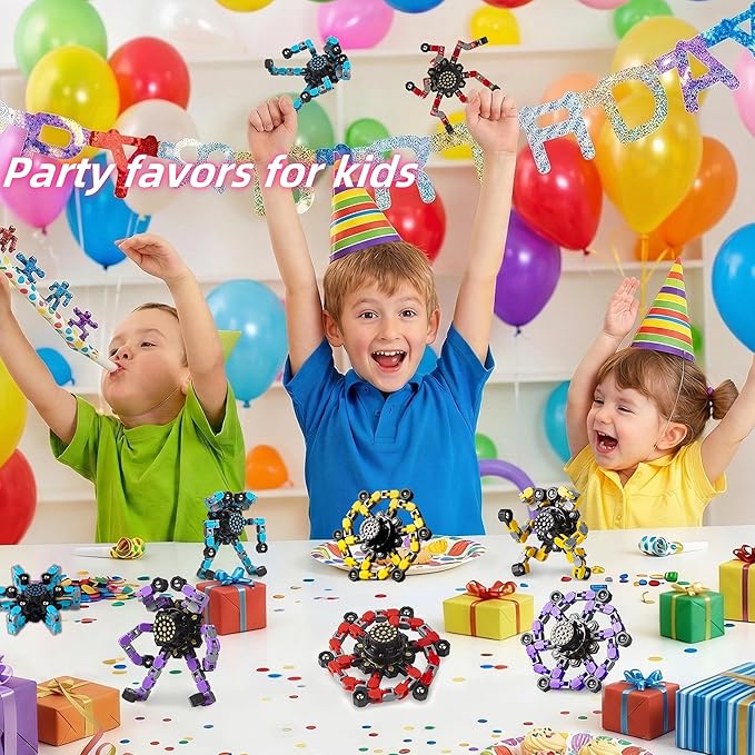 Goki Transformable Decompression Rotating Toy Set (4-piece) Suitable for children and adults