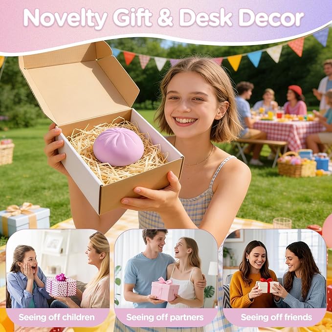 Dumpling Squishy Mystery Box, Viral Squishy Dumpling Toy
